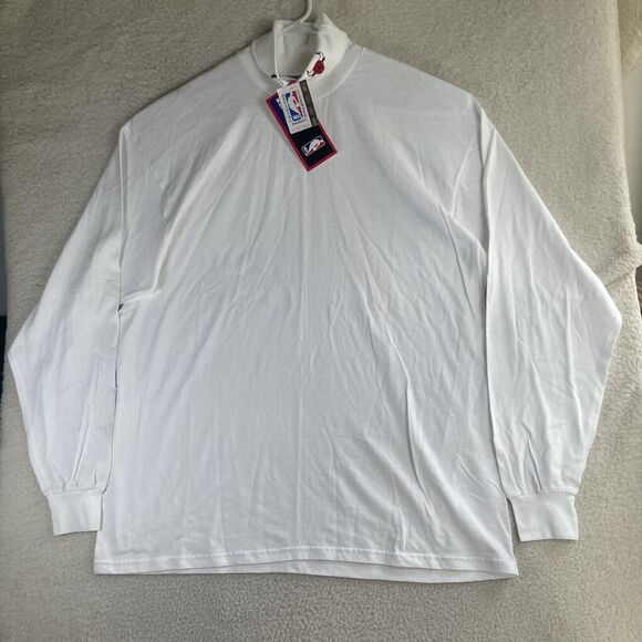 Vintage Chicago Bulls Sweater Shirt Mens XL Turtleneck Embroidered Logo white